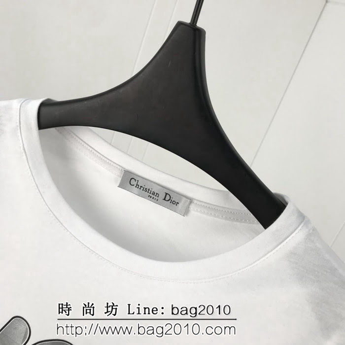 DIOR迪奧 19ss早春新款 官網秀款 小蜜蜂字母印花 男款短袖 ydi1786